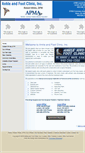 Mobile Screenshot of anklefootclinic.net